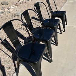 Black Metal Chairs