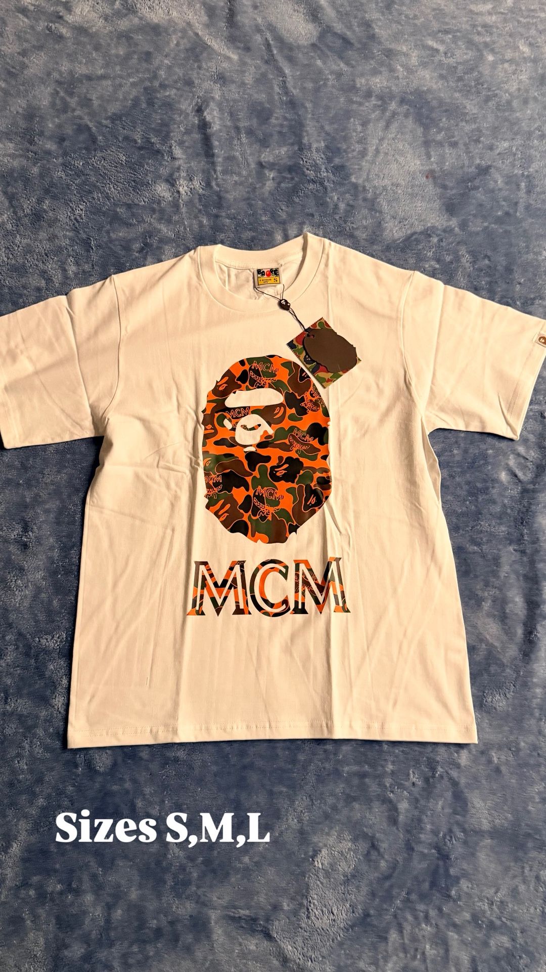 MCM Bape Shirt Sizes S,m,L