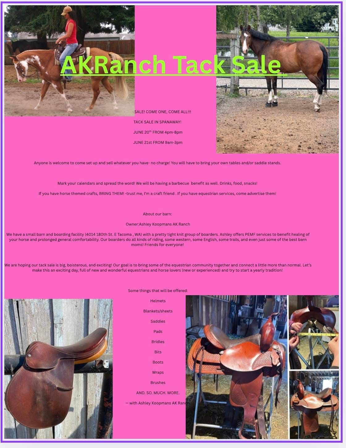 Huge Tack Sale