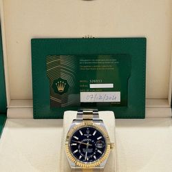 2021 Rolex Preowned 42mm Sky Dweller Black Index Dial-W/Card