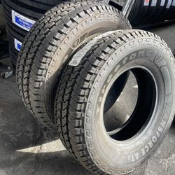 2- NEW TIRES 285 70 17 FIRESTONE ALL TERRAIN AT