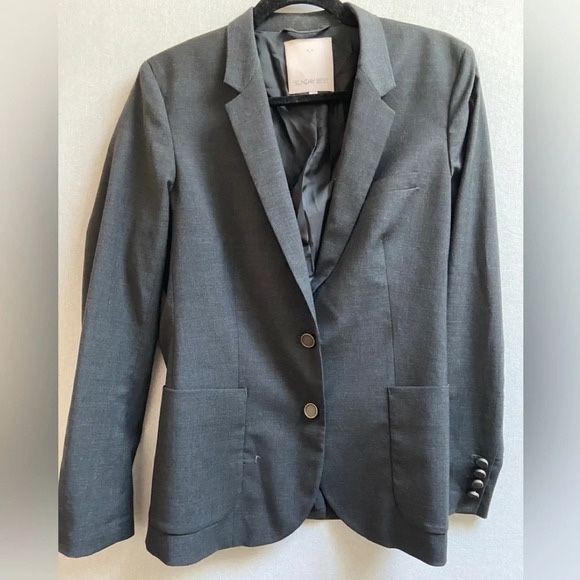 Sunday Best Aritzia Wool Button Classic Blazer Sz 12