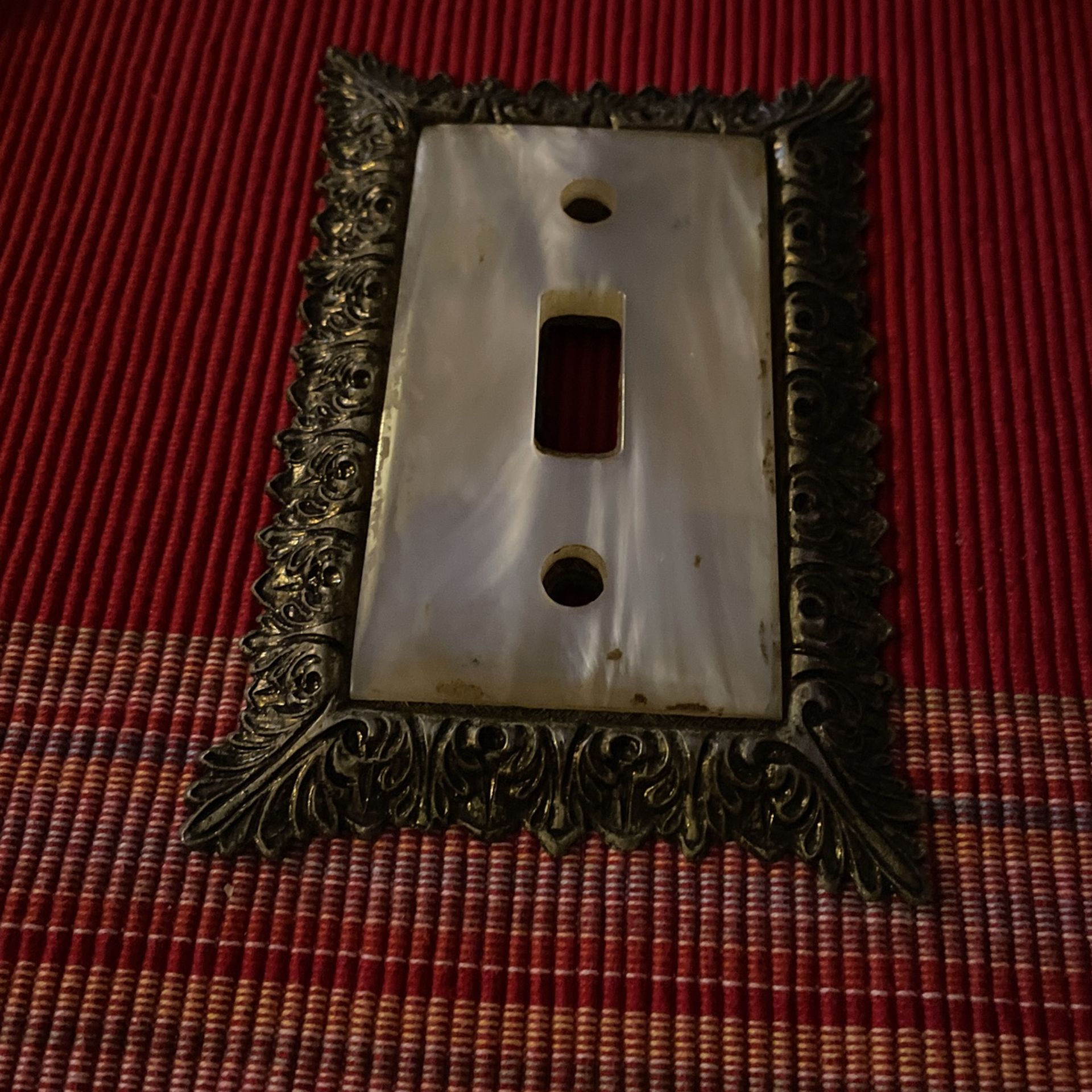 Antique Electric Cover Plate  Only One Beautiful Detailing 
