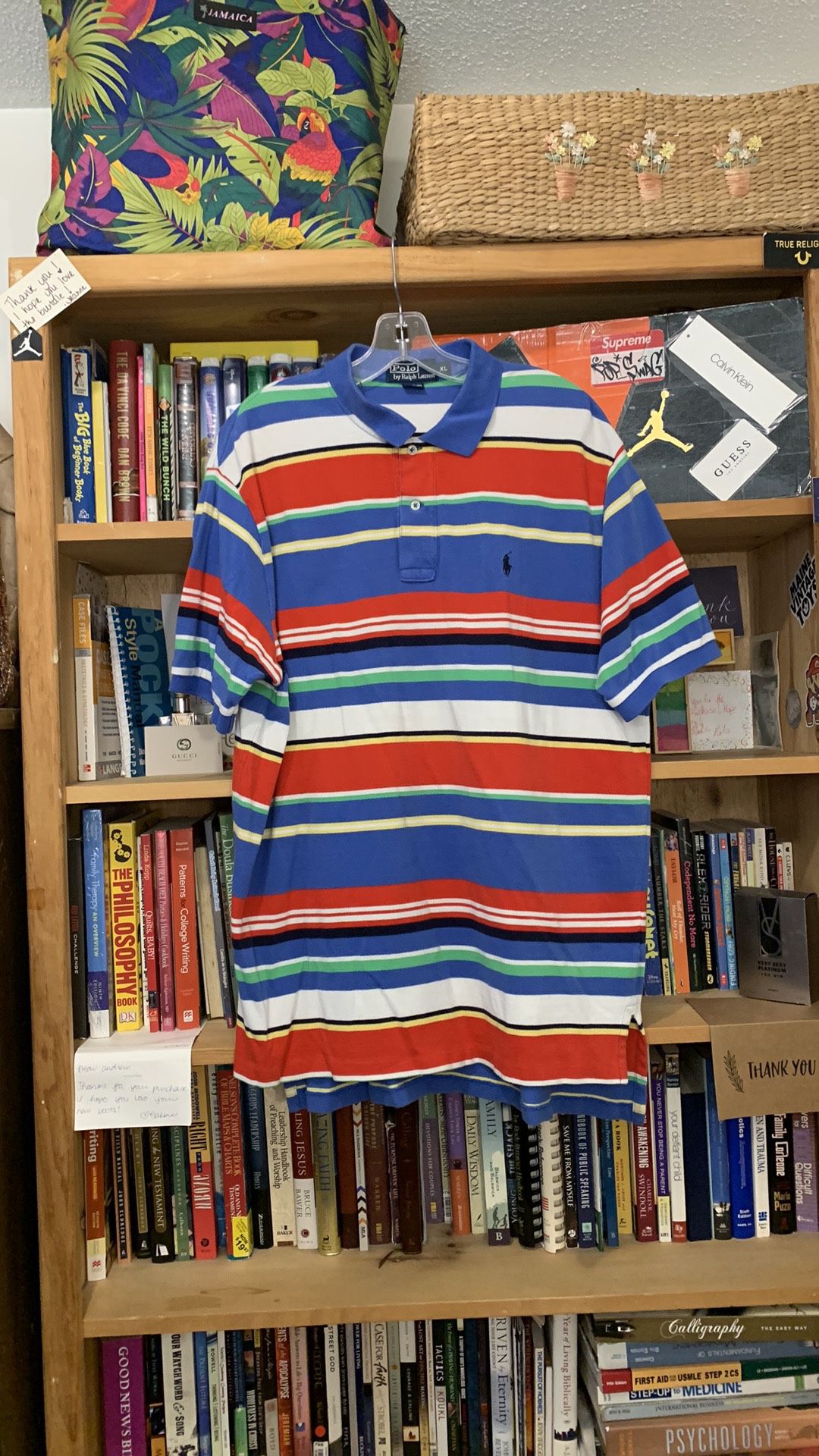 POLO by RALPH LAUREN-men’s multicolored stripe short sleeve polo shirt