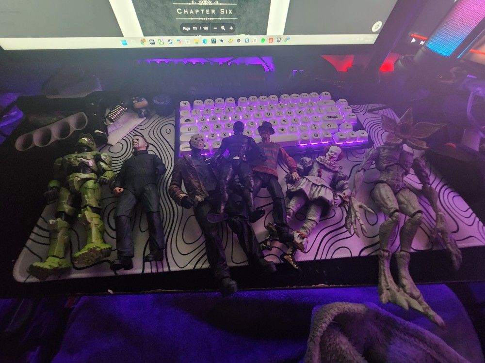box of action figures