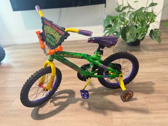 Teenage mutant ninja turtles 16” kids bike with training wheels.