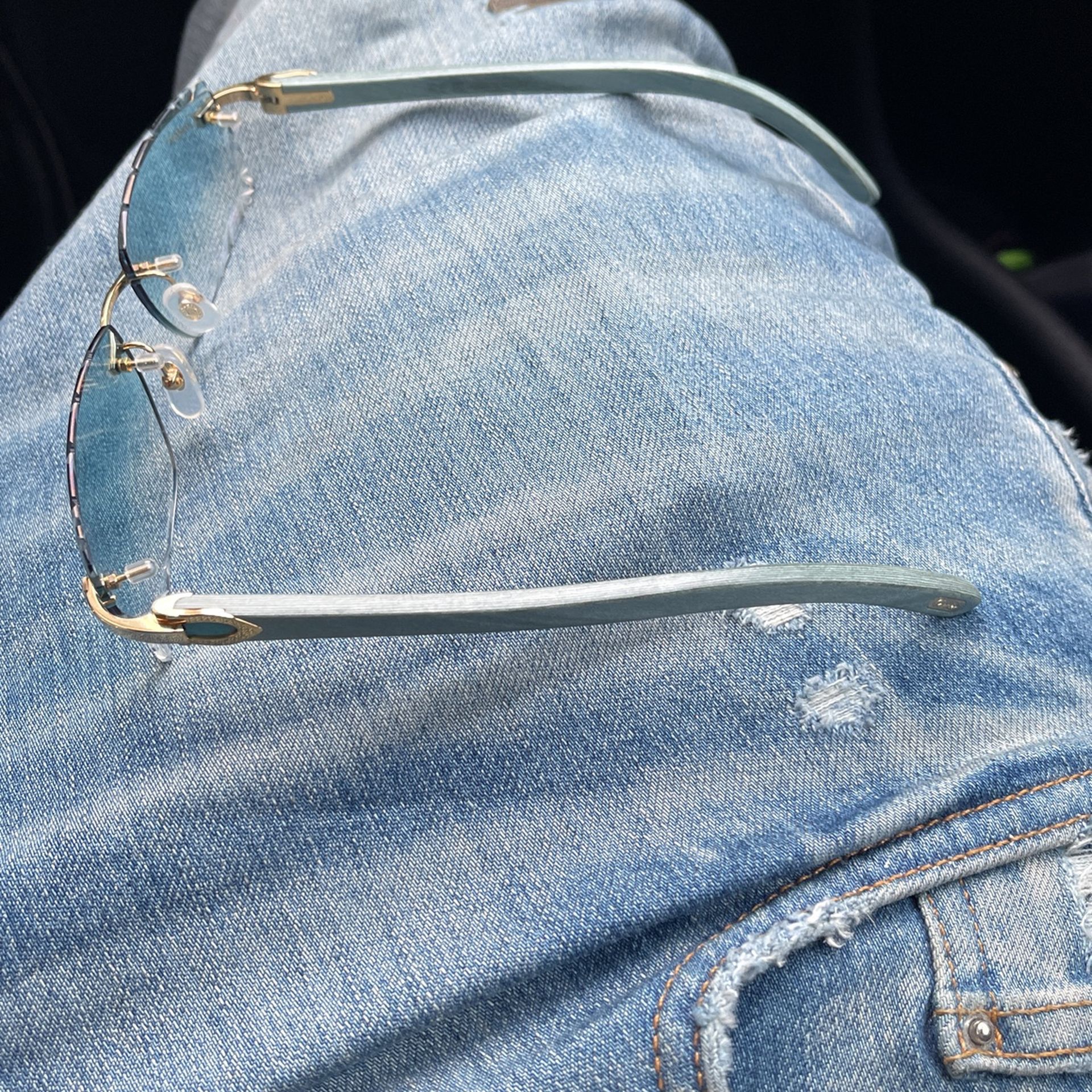 Wood Frame Buffs Cartier Glasses