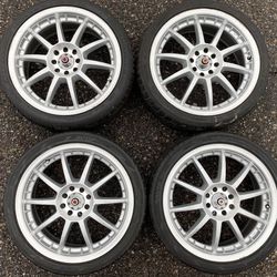 17” 4-Lug Universal Chevy Dodge Ford We Finance Rims Wheels Tires Set
