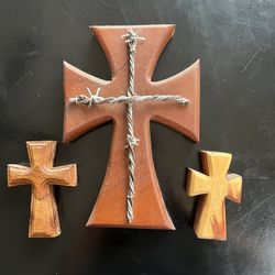 Wooden crosses