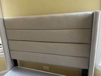 Queen bed frame and queen box spring