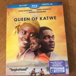 Queen of Katwe Disney Blu ray with SLIPCOVER Lupita Nyong'o David Oyelowo movie