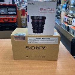 Sony Cinema Camera FX30 And Meike Lens 35mm T2.2