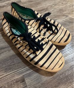 Keds Canvas Sneakers navy White Striped size 6.5