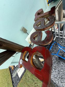 Rustic outdoor beer sign