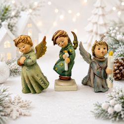 Vintage Goebel M.I. Hummel Lot 3 Angels HUM 484 HUM 622 Heavenly Angel Germany