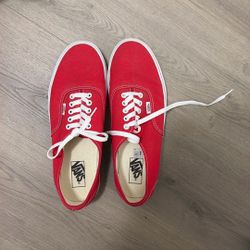 Red Vans Size 11