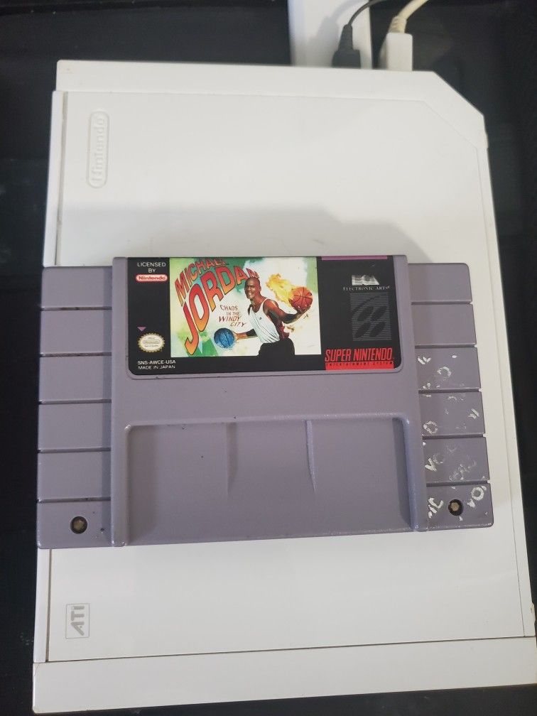 Super Nintendo Michael Jordan chaos Windy City"SNES video game