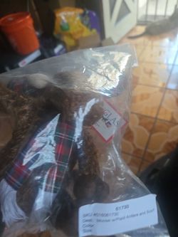 NEW Christmas Moose plush toy