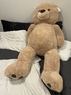 Teddy Bear Tan Beige ~58" Jumbo Large Giant Stuffed 