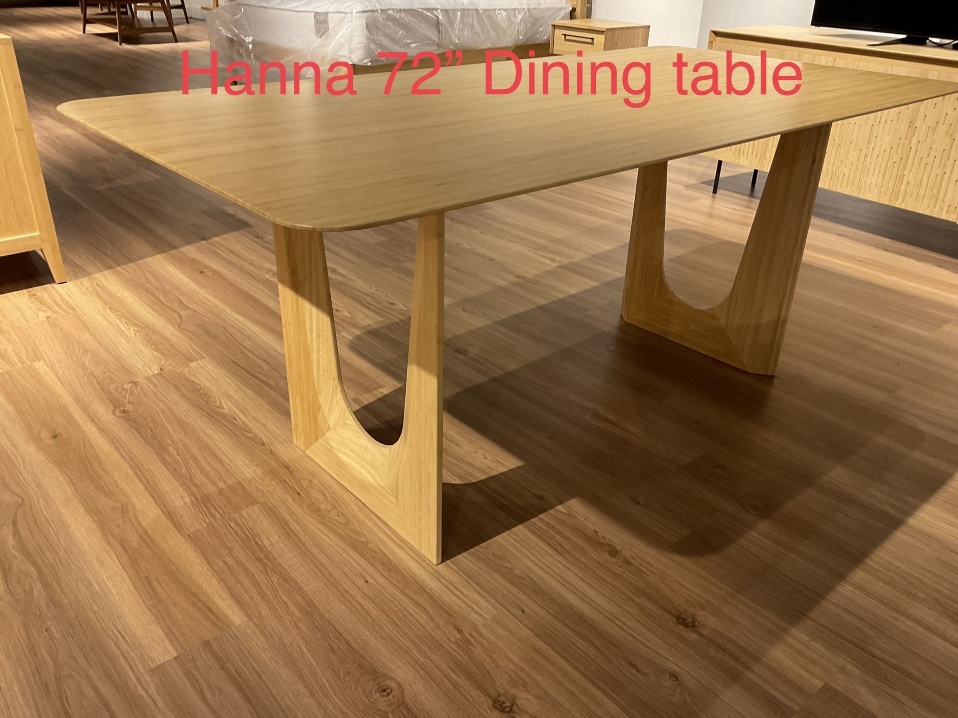 Hanna Wheat 72'' Wide Rectangular Dining Table