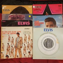 7 Elvis 12" Vinyl Records/Assorted
