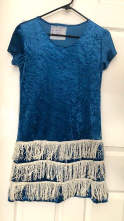 Vintage Velvet Fringe Dress