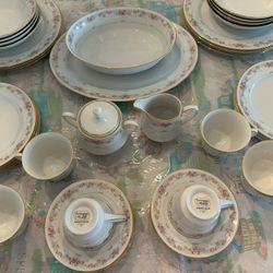 Vintage Noritake China Morning Blush Pattern 