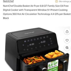 Nutrichef Air fryer New In Box