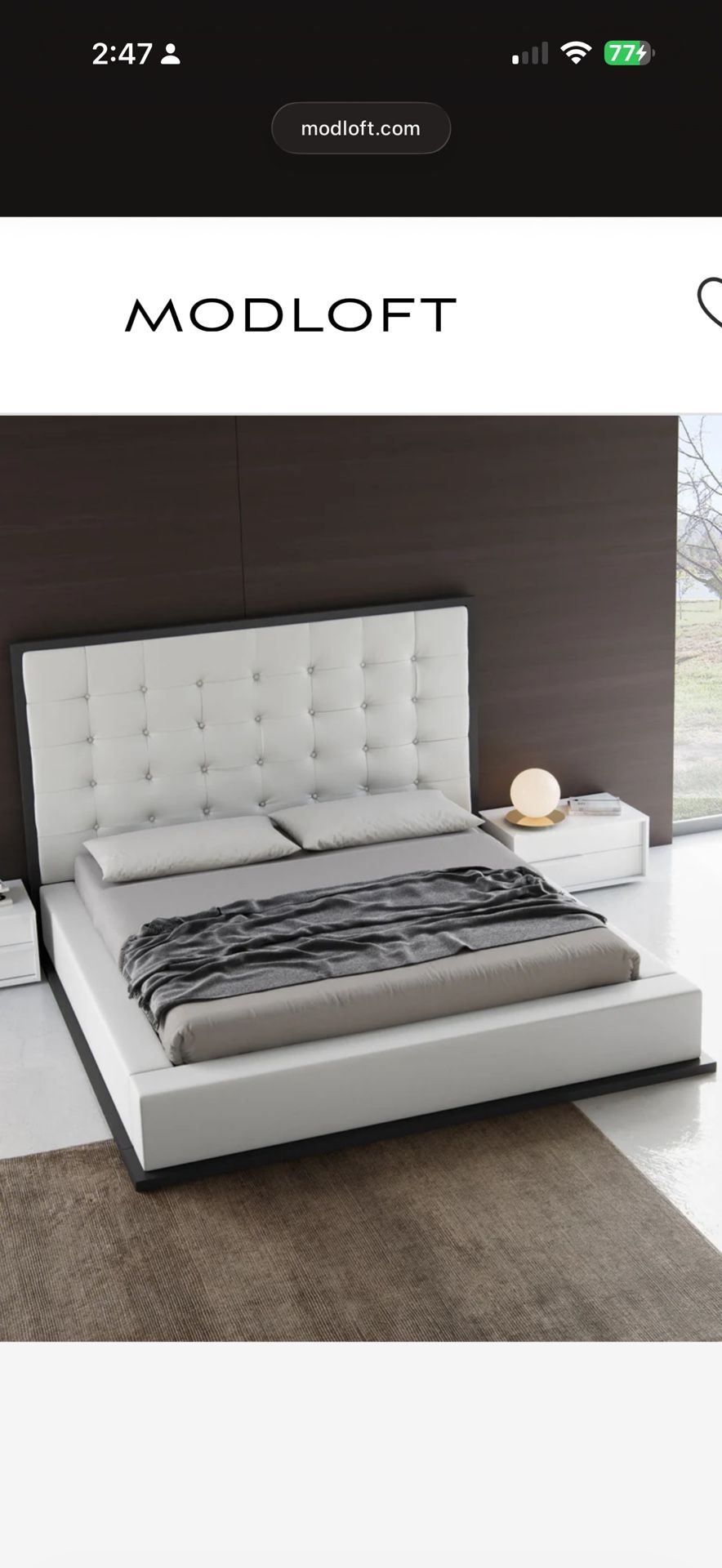 Modloft - King Size Bed Frame