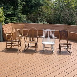 Family Of Antique Rocking Chairs