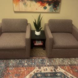 Pair Of Office Lounge Chairs