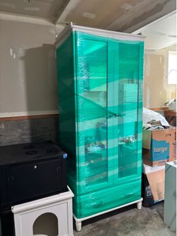 IKEA TYSSEDAL Wardrobe – White with Mirror Glass Doors – $200, OBO