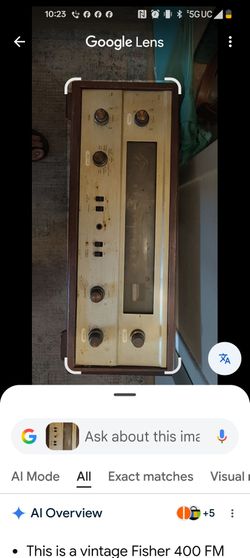 Vintage Fisher 400  stereo FM tube receiver