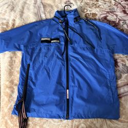 Moncler x Fragment Blue Windbreaker Jacket 
