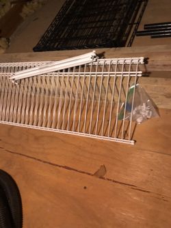 2 - 3ft Closet Maid Shelves with Hardware to Mount