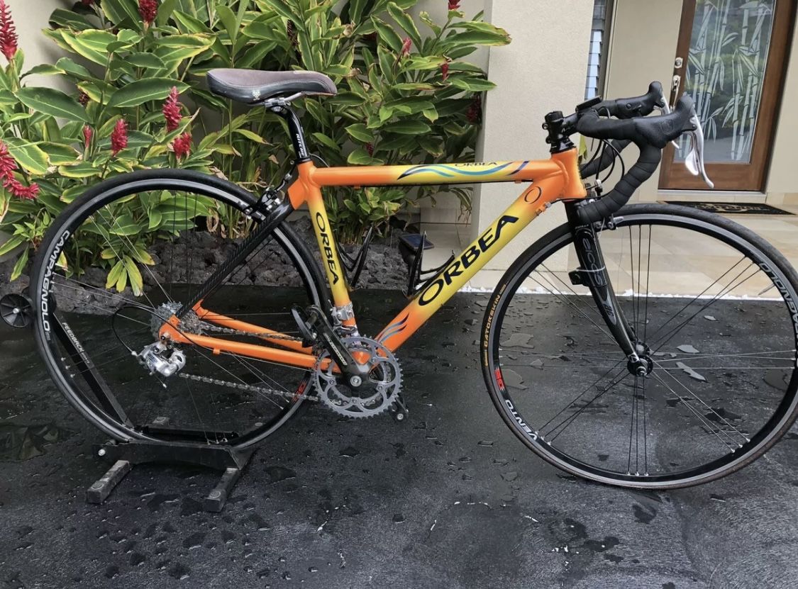 Orbea Road Bike Half Carbon Fiber Frame Orange