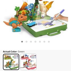 Drawing Projector for Kids, Tracing Projector for Early Learning Educational Toy Art Supplies, Dinosaur Toys Smart Projection Drawing Board Gift for B