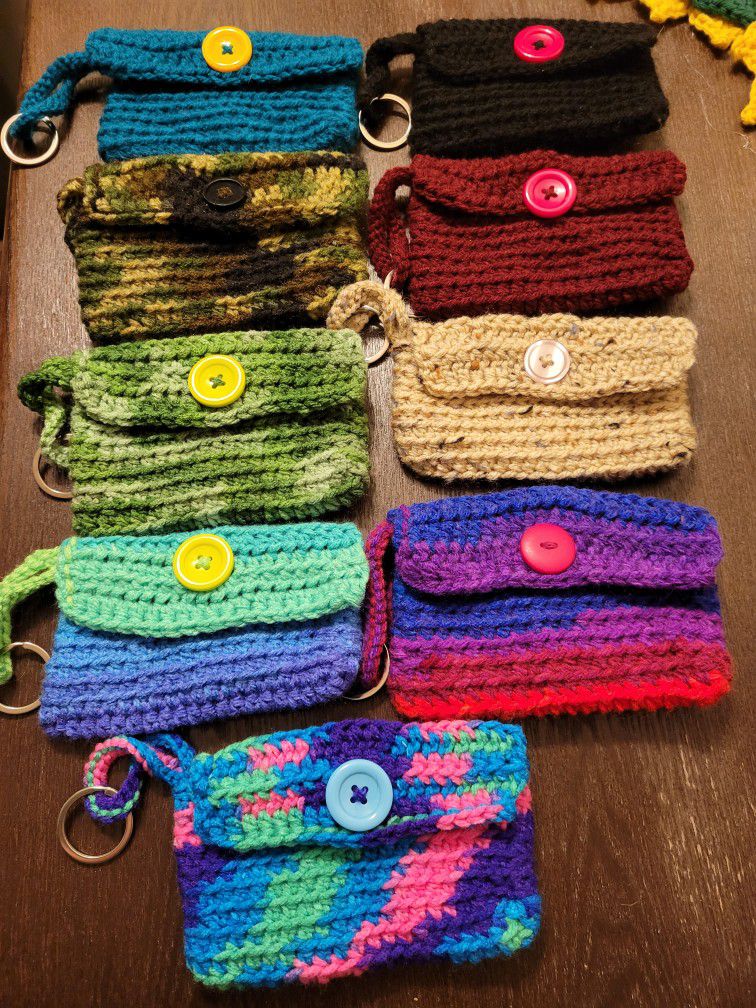 3.5" x 5.5" keychain wristlets great for quick trips, hiking, store cards, etc.  $3 each