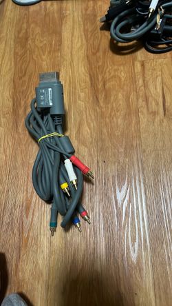 Xbox 360 RCA AV Composite Cable yellow red white cables for TV connection