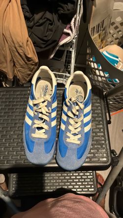 Adidas Blue Suede Low-Top Sneakers