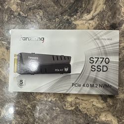 Fanxiang 2TB S770 SSD PCIe 4.0 M.2 NVMe Laptops, Desktops, All In One Pc, & PS5