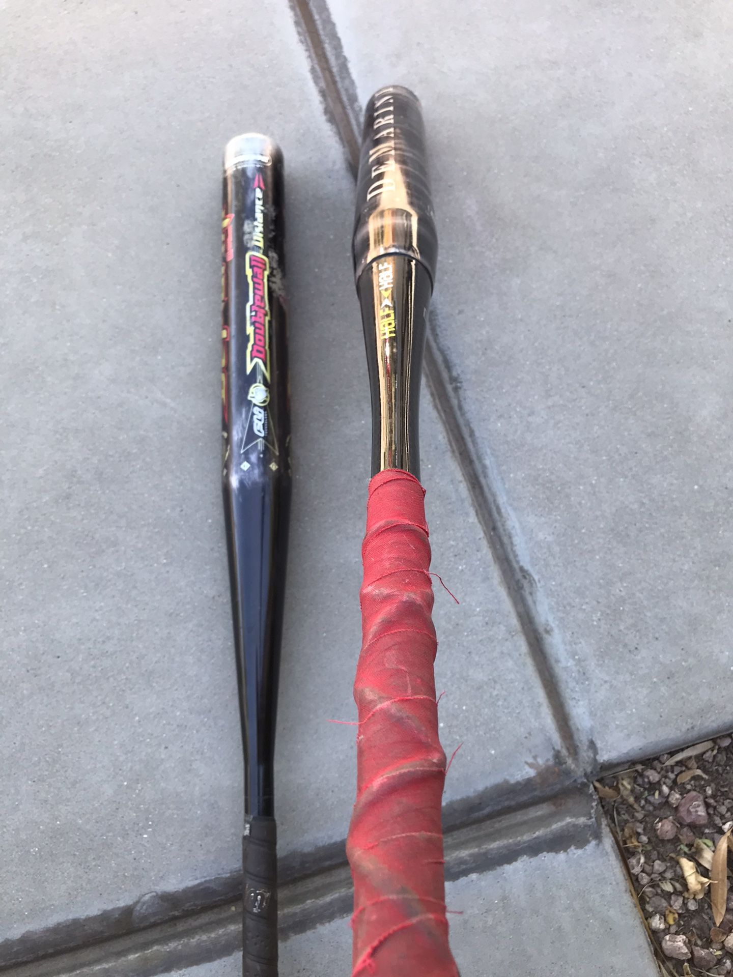 2 DEMARINI F2 Half And Half DOUBLE WALL OFFICIAL SOFTBALL BATS for Sale