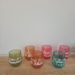 Acrylic wine tumblers