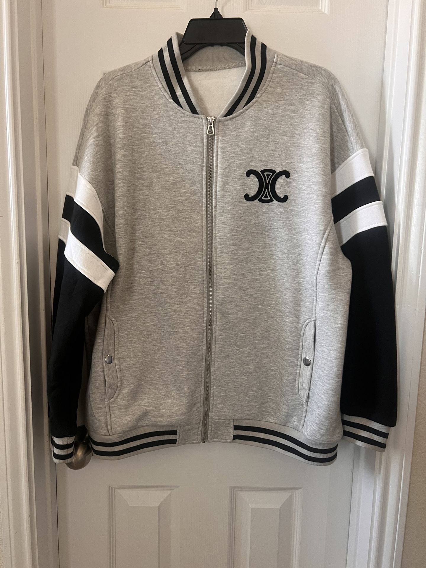 Designer Zip Up Fleece/Varsity Jacket 🔥