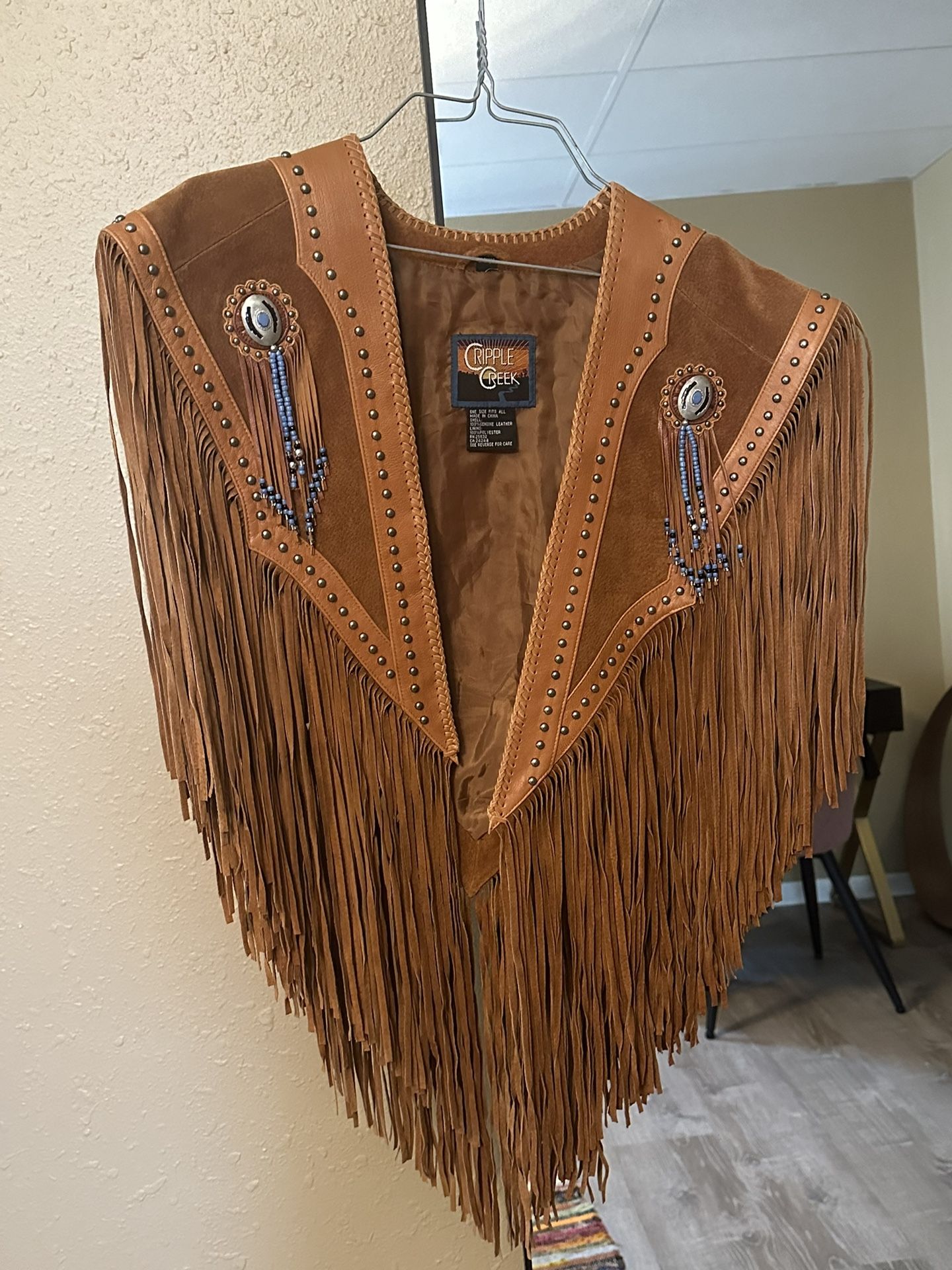 Vintage Leather Cripple Creek Vest