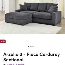 Brand New Unopened Corduroy Couch