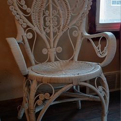 Wicker Chair & Table Set