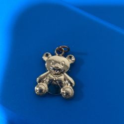 Teddy Bear Pendant Without Chain Necklace 