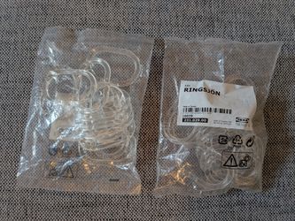 Shower curtain rings 2 pack