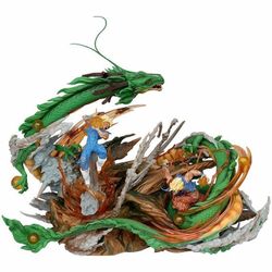 Boxed GK Dragon Ball LS Battle Scene Figure, Goku VS Vegeta Statue Collectible, Anime Display Ornament, Desktop Decoration Model Toy.